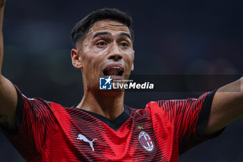 2023-09-19 - Tijjani Reijnders of AC Milan reacts during UEFA Champions League 2023/24 Group Stage - Group F football match between AC Milan and Newcastle United FC at San Siro Stadium, Milan, Italy on September 19, 2023 - AC MILAN VS NEWCASTLE UNITED FC - UEFA CHAMPIONS LEAGUE - SOCCER
