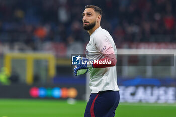 2023-11-07 - Gianluigi Donnarumma of Paris Saint-Germain FC looks on during UEFA Champions League 2023/24 Group Stage - Group F football match between AC Milan and Paris Saint-Germain FC at San Siro Stadium, Milan, Italy on November 07, 2023 - AC MILAN VS PARIS SAINT-GERMAIN - UEFA CHAMPIONS LEAGUE - SOCCER
