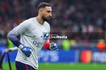 2023-11-07 - Gianluigi Donnarumma of Paris Saint-Germain FC looks on during UEFA Champions League 2023/24 Group Stage - Group F football match between AC Milan and Paris Saint-Germain FC at San Siro Stadium, Milan, Italy on November 07, 2023 - AC MILAN VS PARIS SAINT-GERMAIN - UEFA CHAMPIONS LEAGUE - SOCCER