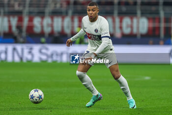 2023-11-07 - Kylian Mbappe of Paris Saint-Germain FC seen in action during UEFA Champions League 2023/24 Group Stage - Group F football match between AC Milan and Paris Saint-Germain FC at San Siro Stadium, Milan, Italy on November 07, 2023 - AC MILAN VS PARIS SAINT-GERMAIN - UEFA CHAMPIONS LEAGUE - SOCCER