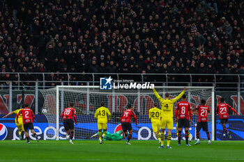 2023-11-28 - Marco Reus of Borussia Dortmund scores a penalty during UEFA Champions League 2023/24 Group Stage - Group F football match between AC Milan and Borussia Dortmund at San Siro Stadium, Milan, Italy on November 28, 2023 - AC MILAN VS BORUSSIA DORTMUND - UEFA CHAMPIONS LEAGUE - SOCCER