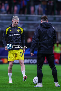 2023-11-28 - Marco Reus of Borussia Dortmund warms up during UEFA Champions League 2023/24 Group Stage - Group F football match between AC Milan and Borussia Dortmund at San Siro Stadium, Milan, Italy on November 28, 2023 - AC MILAN VS BORUSSIA DORTMUND - UEFA CHAMPIONS LEAGUE - SOCCER