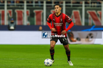 2023-11-28 - Tijjani Reijnders of AC Milan seen in action during UEFA Champions League 2023/24 Group Stage - Group F football match between AC Milan and Borussia Dortmund at San Siro Stadium, Milan, Italy on November 28, 2023 - AC MILAN VS BORUSSIA DORTMUND - UEFA CHAMPIONS LEAGUE - SOCCER