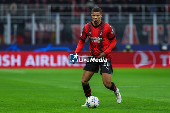 2023-11-28 - Malick Thiaw of AC Milan seen in action during UEFA Champions League 2023/24 Group Stage - Group F football match between AC Milan and Borussia Dortmund at San Siro Stadium, Milan, Italy on November 28, 2023 - AC MILAN VS BORUSSIA DORTMUND - UEFA CHAMPIONS LEAGUE - SOCCER