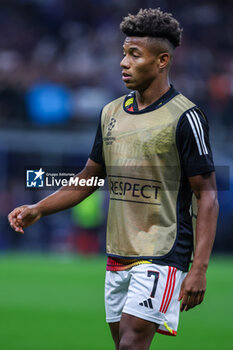 2023-10-03 - David Neres of SL Benfica looks on during the UEFA Champions League 2023/24 Group Stage - Group D football match between FC Internazionale and SL Benfica at Giuseppe Meazza Stadium, Milan, Italy on October 03, 2023 - INTER - FC INTERNAZIONALE VS SL BENFICA - UEFA CHAMPIONS LEAGUE - SOCCER