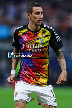 2023-10-03 - Angel Di Maria of SL Benfica looks on during the UEFA Champions League 2023/24 Group Stage - Group D football match between FC Internazionale and SL Benfica at Giuseppe Meazza Stadium, Milan, Italy on October 03, 2023 - INTER - FC INTERNAZIONALE VS SL BENFICA - UEFA CHAMPIONS LEAGUE - SOCCER