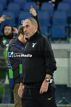 2023-11-28 - Maurizio Sarri coach (SS Lazio);  during the UEFA Champions League 2023-2024 football match between SS Lazio and Celtic FC at the Olympic Stadium in Rome on November 28, 2023. - SS LAZIO VS CELTIC FC - UEFA CHAMPIONS LEAGUE - SOCCER