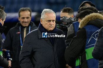 2023-11-28 - Claudio Lotito during the UEFA Champions League 2023-2024 football match between SS Lazio and Celtic FC at the Olympic Stadium in Rome on November 28, 2023. - SS LAZIO VS CELTIC FC - UEFA CHAMPIONS LEAGUE - SOCCER