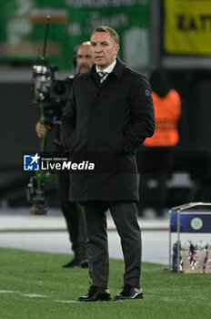 2023-11-28 - Brendan Rodgers coach (Celtic FC);  during the UEFA Champions League 2023-2024 football match between SS Lazio and Celtic FC at the Olympic Stadium in Rome on November 28, 2023. - SS LAZIO VS CELTIC FC - UEFA CHAMPIONS LEAGUE - SOCCER