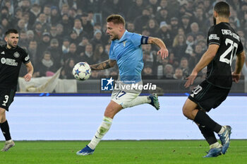 2023-11-28 - Ciro Immobile (SS Lazio);  during the UEFA Champions League 2023-2024 football match between SS Lazio and Celtic FC at the Olympic Stadium in Rome on November 28, 2023. - SS LAZIO VS CELTIC FC - UEFA CHAMPIONS LEAGUE - SOCCER