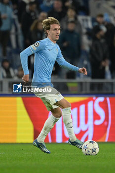 2023-11-28 - Nicolo' Rovella (SS Lazio);  during the UEFA Champions League 2023-2024 football match between SS Lazio and Celtic FC at the Olympic Stadium in Rome on November 28, 2023. - SS LAZIO VS CELTIC FC - UEFA CHAMPIONS LEAGUE - SOCCER