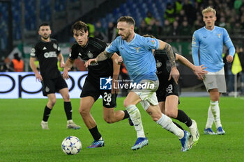 2023-11-28 - Manuel Lazzari (SS Lazio);  during the UEFA Champions League 2023-2024 football match between SS Lazio and Celtic FC at the Olympic Stadium in Rome on November 28, 2023. - SS LAZIO VS CELTIC FC - UEFA CHAMPIONS LEAGUE - SOCCER