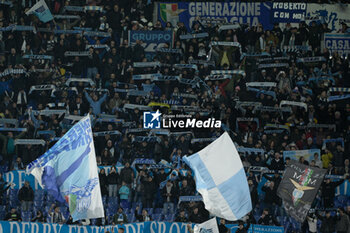 2023-11-28 - SS Lazio supporters during the UEFA Champions League 2023-2024 football match between SS Lazio and Celtic FC at the Olympic Stadium in Rome on November 28, 2023. - SS LAZIO VS CELTIC FC - UEFA CHAMPIONS LEAGUE - SOCCER