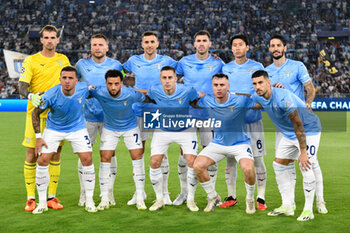 2023-09-19 - SS Lazio team during the UEFA Champions League 2023-2024 football match between SS Lazio and Atletico Madrid at the Olympic Stadium in Rome on September 19, 2023. - SS LAZIO VS CLUB ATLETICO DE MADRID - UEFA CHAMPIONS LEAGUE - SOCCER