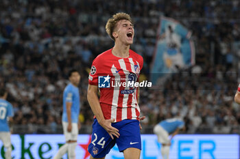2023-09-19 - Pablo Barrios (Club Atletico de Madrid); celebrates after scoring the goal 0-1 during the UEFA Champions League 2023-2024 football match between SS Lazio and Atletico Madrid at the Olympic Stadium in Rome on September 19, 2023. - SS LAZIO VS CLUB ATLETICO DE MADRID - UEFA CHAMPIONS LEAGUE - SOCCER