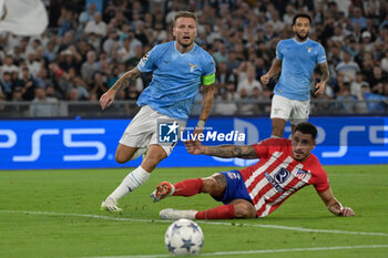 2023-09-19 - Ciro Immobile (SS Lazio);  during the UEFA Champions League 2023-2024 football match between SS Lazio and Atletico Madrid at the Olympic Stadium in Rome on September 19, 2023. - SS LAZIO VS CLUB ATLETICO DE MADRID - UEFA CHAMPIONS LEAGUE - SOCCER