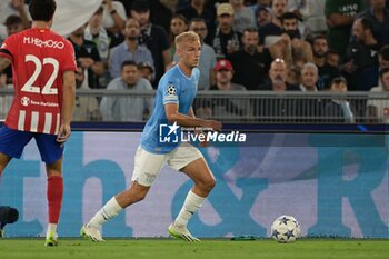 2023-09-19 - Gustav Isaksen (SS Lazio);  during the UEFA Champions League 2023-2024 football match between SS Lazio and Atletico Madrid at the Olympic Stadium in Rome on September 19, 2023. - SS LAZIO VS CLUB ATLETICO DE MADRID - UEFA CHAMPIONS LEAGUE - SOCCER
