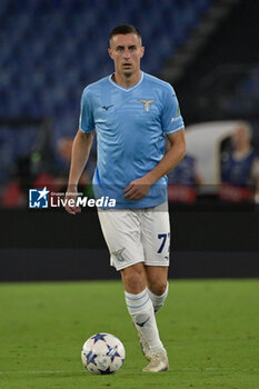 2023-09-19 - Adam Marusic (SS Lazio);  during the UEFA Champions League 2023-2024 football match between SS Lazio and Atletico Madrid at the Olympic Stadium in Rome on September 19, 2023. - SS LAZIO VS CLUB ATLETICO DE MADRID - UEFA CHAMPIONS LEAGUE - SOCCER