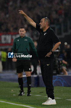 2023-09-19 - Maurizio Sarri coach (SS Lazio);  during the UEFA Champions League 2023-2024 football match between SS Lazio and Atletico Madrid at the Olympic Stadium in Rome on September 19, 2023. - SS LAZIO VS CLUB ATLETICO DE MADRID - UEFA CHAMPIONS LEAGUE - SOCCER