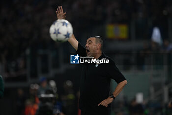 2023-09-19 - Maurizio Sarri coach (SS Lazio);  during the UEFA Champions League 2023-2024 football match between SS Lazio and Atletico Madrid at the Olympic Stadium in Rome on September 19, 2023. - SS LAZIO VS CLUB ATLETICO DE MADRID - UEFA CHAMPIONS LEAGUE - SOCCER