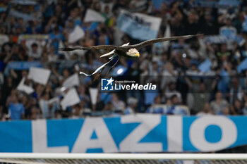 2023-09-19 - Olimpia eagles during the UEFA Champions League 2023-2024 football match between SS Lazio and Atletico Madrid at the Olympic Stadium in Rome on September 19, 2023. - SS LAZIO VS CLUB ATLETICO DE MADRID - UEFA CHAMPIONS LEAGUE - SOCCER
