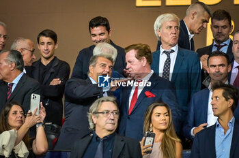 2023-09-19 - FC Barcelona president Joan Laporta during a UEFA Champions League first match between FC Barcelona and Royal Antwerp at Estadi Olimpic Lluis Companys, in Barcelona, ,Spain on September 19, 2023. (Photo / Felipe Mondino) - FC BARCELONA - ROYAL ANTWERP - UEFA CHAMPIONS LEAGUE - SOCCER
