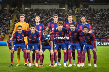 2023-09-19 - FC Barcelona line up during a UEFA Champions League first match between FC Barcelona and Royal Antwerp at Estadi Olimpic Lluis Companys, in Barcelona, ,Spain on September 19, 2023. (Photo / Felipe Mondino) - FC BARCELONA - ROYAL ANTWERP - UEFA CHAMPIONS LEAGUE - SOCCER