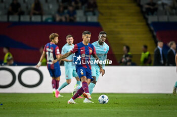 2023-09-19 - Joao Cancelo (FC Barcelona) during a UEFA Champions League first match between FC Barcelona and Royal Antwerp at Estadi Olimpic Lluis Companys, in Barcelona, ,Spain on September 19, 2023. (Photo / Felipe Mondino) - FC BARCELONA - ROYAL ANTWERP - UEFA CHAMPIONS LEAGUE - SOCCER