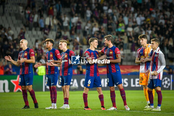 2023-09-19 - FC Barcelona players during a UEFA Champions League first match between FC Barcelona and Royal Antwerp at Estadi Olimpic Lluis Companys, in Barcelona, ,Spain on September 19, 2023. (Photo / Felipe Mondino) - FC BARCELONA - ROYAL ANTWERP - UEFA CHAMPIONS LEAGUE - SOCCER