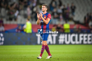 2023-09-19 - Sergi Roberto (FC Barcelona) during a UEFA Champions League first match between FC Barcelona and Royal Antwerp at Estadi Olimpic Lluis Companys, in Barcelona, ,Spain on September 19, 2023. (Photo / Felipe Mondino) - FC BARCELONA - ROYAL ANTWERP - UEFA CHAMPIONS LEAGUE - SOCCER