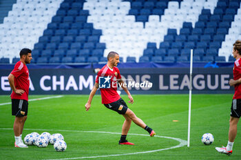 2023-09-19 - Leonardo Bonucci during the training session at the Santiago Bernabeu stadium, the day before his Champions League debut with the Union Berlin shirt against Real Madrid on September 19, 2023 in Madrid, Spain - UNION BERLIN PRESS CONFERENCE BEFORE THE MATCH AGAINST REAL MADRID - UEFA CHAMPIONS LEAGUE - SOCCER