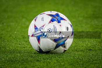 2023-09-19 - Illustration of the Adidas match ball during the UEFA Champions League, Group F football match between Paris Saint Germain and Borussia Dortmund on September 19, 2023 at Parc des Princes stadium in Paris, France - FOOTBALL - UEFA CHAMPIONS LEAGUE - PARIS SG V BORUSSIA DORTMUND - UEFA CHAMPIONS LEAGUE - SOCCER