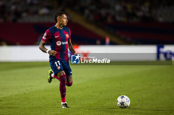 2023-09-19 - Raphinha of Fc Barcelona during the UEFA Champions League Group H match played between FC Barcelona and Royal Antwerp FC at Estadi Olimpic Lluis Companys on September 19, 2023 in Barcelona, Spain. Photo Javier Borrego / SpainDPPI / DPPI - FOOTBALL - CHAMPIONS LEAGUE - FC BARCELONA V ROYAL ANTWERP - UEFA CHAMPIONS LEAGUE - SOCCER