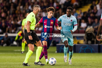 2023-09-19 - Joao Felix of Fc Barcelona and Toby Alderweireld of Royal Antwerp during the UEFA Champions League Group H match played between FC Barcelona and Royal Antwerp FC at Estadi Olimpic Lluis Companys on September 19, 2023 in Barcelona, Spain. Photo Javier Borrego / SpainDPPI / DPPI - FOOTBALL - CHAMPIONS LEAGUE - FC BARCELONA V ROYAL ANTWERP - UEFA CHAMPIONS LEAGUE - SOCCER