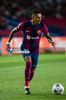 2023-09-19 - Raphinha of Fc Barcelona during the UEFA Champions League Group H match played between FC Barcelona and Royal Antwerp FC at Estadi Olimpic Lluis Companys on September 19, 2023 in Barcelona, Spain. Photo Javier Borrego / SpainDPPI / DPPI - FOOTBALL - CHAMPIONS LEAGUE - FC BARCELONA V ROYAL ANTWERP - UEFA CHAMPIONS LEAGUE - SOCCER
