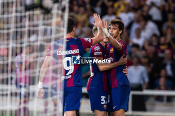 2023-09-19 - Joao Felix of Fc Barcelona celebrates a goal during the UEFA Champions League Group H match played between FC Barcelona and Royal Antwerp FC at Estadi Olimpic Lluis Companys on September 19, 2023 in Barcelona, Spain. Photo Javier Borrego / SpainDPPI / DPPI - FOOTBALL - CHAMPIONS LEAGUE - FC BARCELONA V ROYAL ANTWERP - UEFA CHAMPIONS LEAGUE - SOCCER