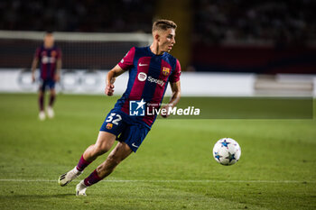 2023-09-19 - Fermin Lopez of Fc Barcelona during the UEFA Champions League Group H match played between FC Barcelona and Royal Antwerp FC at Estadi Olimpic Lluis Companys on September 19, 2023 in Barcelona, Spain. Photo Javier Borrego / SpainDPPI / DPPI - FOOTBALL - CHAMPIONS LEAGUE - FC BARCELONA V ROYAL ANTWERP - UEFA CHAMPIONS LEAGUE - SOCCER