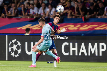 2023-09-19 - Joao Felix of Fc Barcelona and Vincent Janssen of Royal Antwerp during the UEFA Champions League Group H match played between FC Barcelona and Royal Antwerp FC at Estadi Olimpic Lluis Companys on September 19, 2023 in Barcelona, Spain. Photo Javier Borrego / SpainDPPI / DPPI - FOOTBALL - CHAMPIONS LEAGUE - FC BARCELONA V ROYAL ANTWERP - UEFA CHAMPIONS LEAGUE - SOCCER