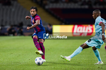 2023-09-19 - Jules Kounde of Fc Barcelona during the UEFA Champions League Group H match played between FC Barcelona and Royal Antwerp FC at Estadi Olimpic Lluis Companys on September 19, 2023 in Barcelona, Spain. Photo Javier Borrego / SpainDPPI / DPPI - FOOTBALL - CHAMPIONS LEAGUE - FC BARCELONA V ROYAL ANTWERP - UEFA CHAMPIONS LEAGUE - SOCCER