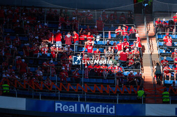 2023-09-20 - Union Berlin fans during the football match between Real Madrid and Union Berlin valid for the matchday 01 of the Uefa Champions League played at Santiago Bernabeu stadium on September 20, 2023 in Madrid, Spain - REAL MADRID VS UNION BERLIN - UEFA CHAMPIONS LEAGUE - SOCCER