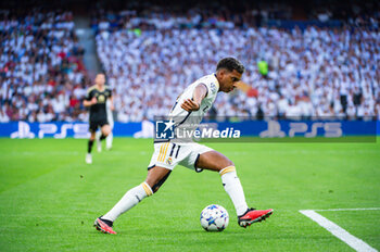 2023-09-20 - Rodrygo Silva de Goes (Real Madrid) during the football match between Real Madrid and Union Berlin valid for the matchday 01 of the Uefa Champions League played at Santiago Bernabeu stadium on September 20, 2023 in Madrid, Spain - REAL MADRID VS UNION BERLIN - UEFA CHAMPIONS LEAGUE - SOCCER