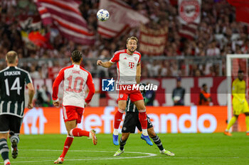 2023-09-20 - Harry Kane (9) of Bayern Munich during the Champions League match between Bayern Munich and Manchester United at Allianz Arena, Munich, Germany on 20 September 2023. Photo Nigel Keene/ProSportsImages / DPPI - FOOTBALL - CHAMPIONS LEAGUE - BAYERN MUNICH V MANCHESTER UNITED - UEFA CHAMPIONS LEAGUE - SOCCER