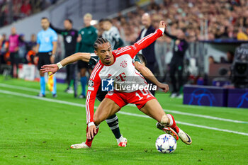 2023-09-20 - Leroy Sane (10) of Bayern Munich during the Champions League match between Bayern Munich and Manchester United at Allianz Arena, Munich, Germany on 20 September 2023. Photo Nigel Keene/ProSportsImages / DPPI - FOOTBALL - CHAMPIONS LEAGUE - BAYERN MUNICH V MANCHESTER UNITED - UEFA CHAMPIONS LEAGUE - SOCCER