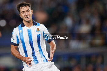 2023-09-20 - Martin Zubimendi of Real Sociedad during the UEFA Champions League match between Real Sociedad and FC Internazionale at Reale Arena on September 20, 2023, in San Sebastian, Spain. Photo Ricardo Larreina / SpainDPPi / DPPI - FOOTBALL - CHAMPIONS LEAGUE - REAL SOCIEDAD V FC INTERNAZIONLE - UEFA CHAMPIONS LEAGUE - SOCCER