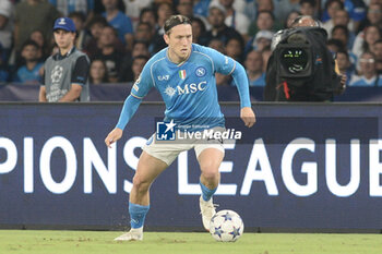 2023-10-03 - Piotr Zielinski of SSC Napoli in action during the Uefa Champions League between SSC Napoli vs Real Madrid FC at Diego Armando Maradona Stadium - SSC NAPOLI VS REAL MADRID FC - UEFA CHAMPIONS LEAGUE - SOCCER