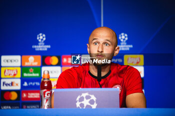 2023-10-03 - Gernot Trauner (Feyenoord) during the press conference the day before the football match of Champions League against Atletico Madrid on October 03, 2023 at Civitas Metropolitano stadium in Madrid, Spain - TRAINING SESSION AND PRESS CONFERENCE OF FEYENOORD - UEFA CHAMPIONS LEAGUE - SOCCER