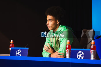 2023-10-03 - Axel Witsel (Atletico Madrid) during the press conference the day before the football match of Champions League against Feyenoord on October 03, 2023 at Civitas Metropolitano stadium in Madrid, Spain - PRESS CONFERENCE OF ATLETICO MADRID - UEFA CHAMPIONS LEAGUE - SOCCER