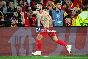 2023-10-03 - Adrien THOMASSON of Lens celebrates his goal during the UEFA Champions League, Group B football match between RC Lens and Arsenal FC on October 3, 2023 at Bollaert-Delelis stadium in Lens, France - FOOTBALL - CHAMPIONS LEAGUE - LENS V ARSENAL - UEFA CHAMPIONS LEAGUE - SOCCER