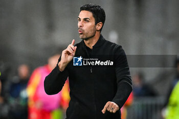 2023-10-03 - Mikel ARTETA of Arsenal during the UEFA Champions League, Group B football match between RC Lens and Arsenal FC on October 3, 2023 at Bollaert-Delelis stadium in Lens, France - FOOTBALL - CHAMPIONS LEAGUE - LENS V ARSENAL - UEFA CHAMPIONS LEAGUE - SOCCER