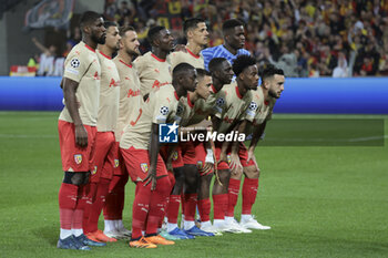 2023-10-03 - Players of RC Lens pose before the UEFA Champions League, Group B football match between RC Lens and Arsenal FC on October 3, 2023 at Bollaert-Delelis stadium in Lens, France - FOOTBALL - CHAMPIONS LEAGUE - LENS V ARSENAL - UEFA CHAMPIONS LEAGUE - SOCCER